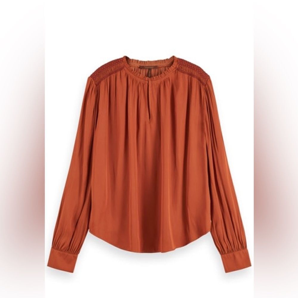 Scotch and Soda | Elegant Rust Blouse | size XL - image 2